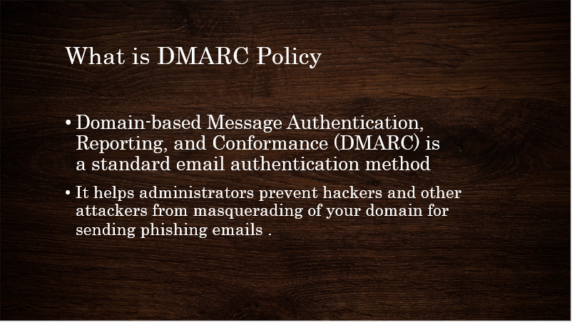 dmarc policy